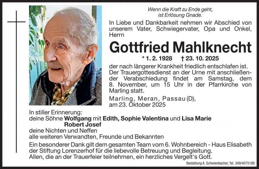 Medien: Gottfried Mahlknecht