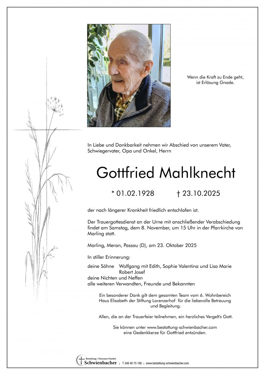 Parte: Gottfried Mahlknecht