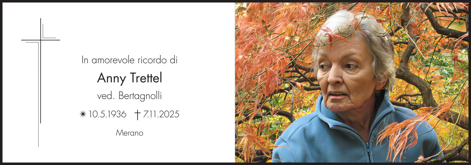 Sterbebild: Anna Wwe. Bertagnolli geb. Trettel