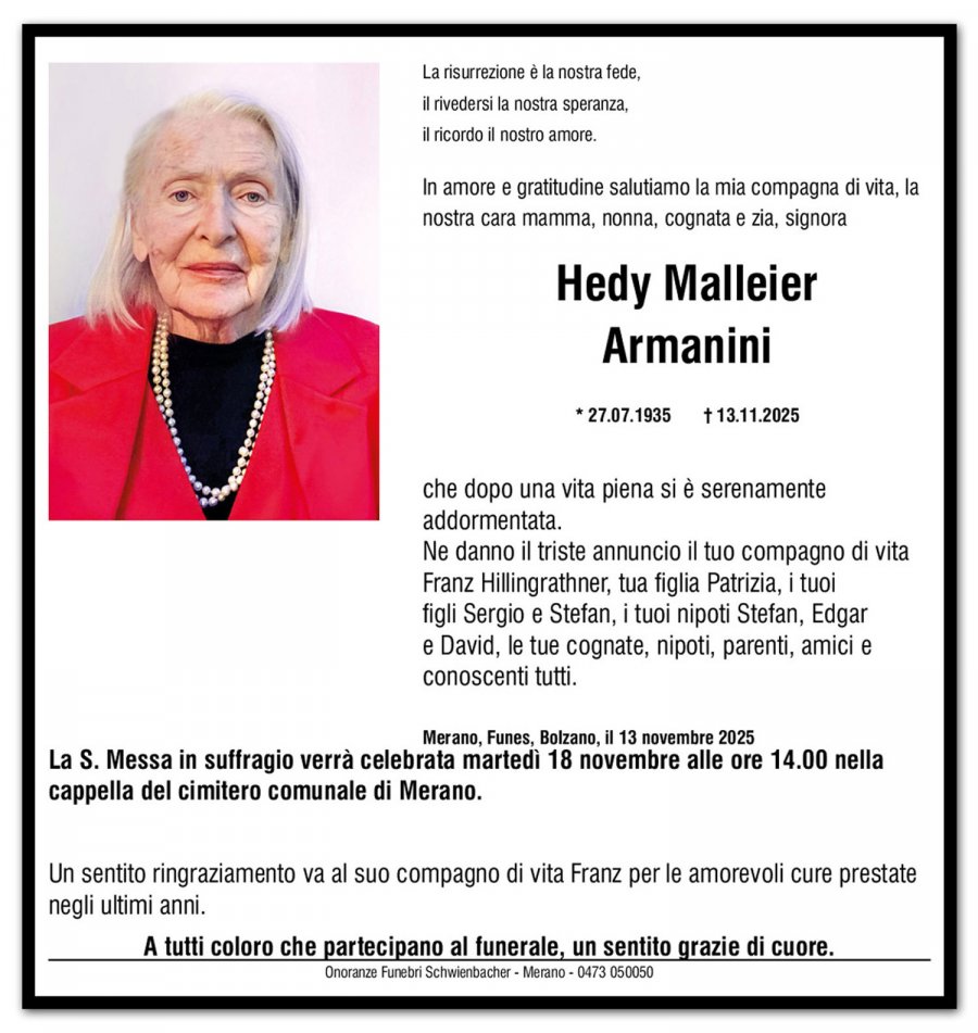 Medien: Hedy Armanini Malleier