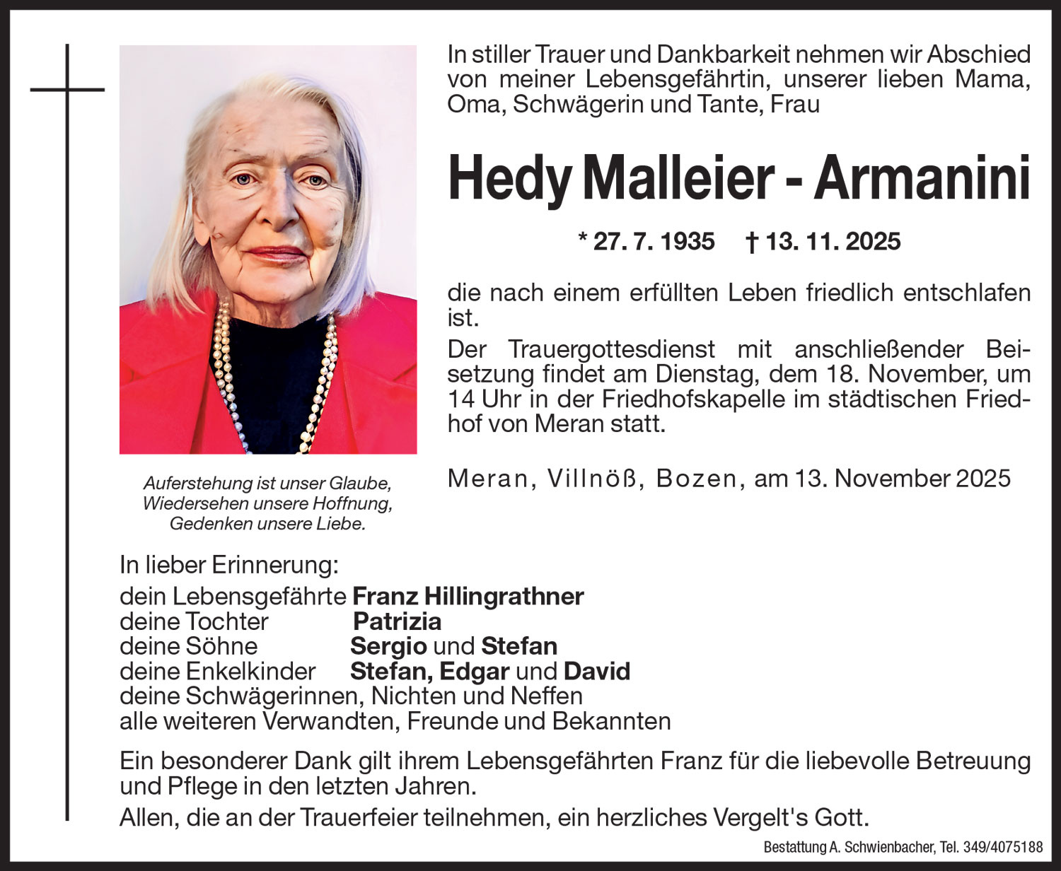 Medien: Hedy Armanini Malleier