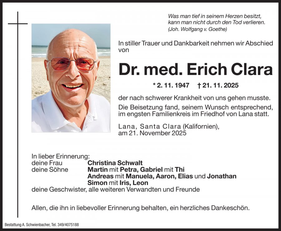Medien: Erich Clara
