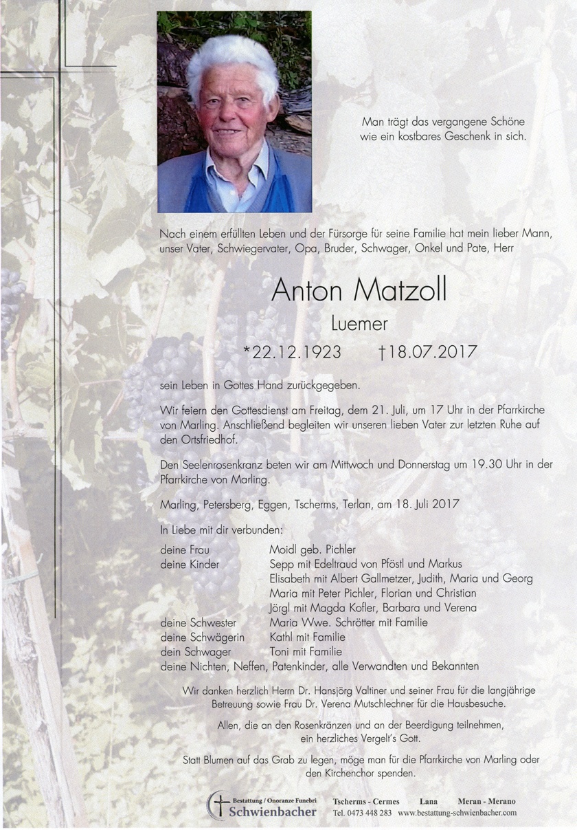 Parte: Anton Matzoll 