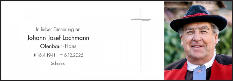 Sterbebild: Johann Josef Lochmann