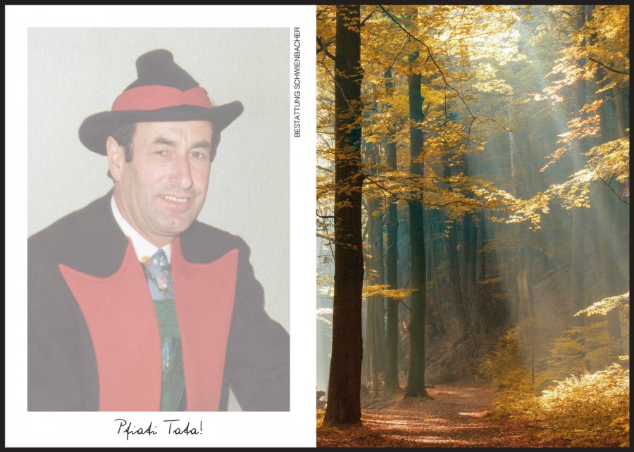 Sterbebild: Josef Schwabl