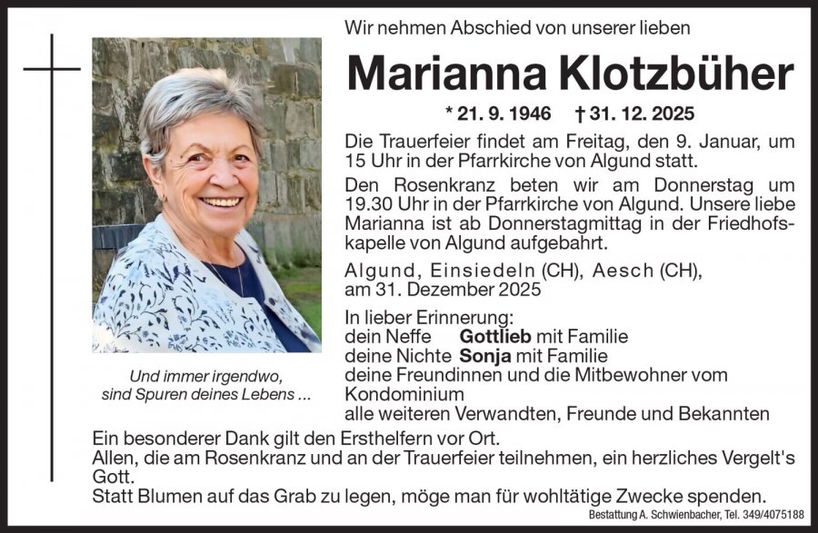 Medien: Marianna Klotzbüher