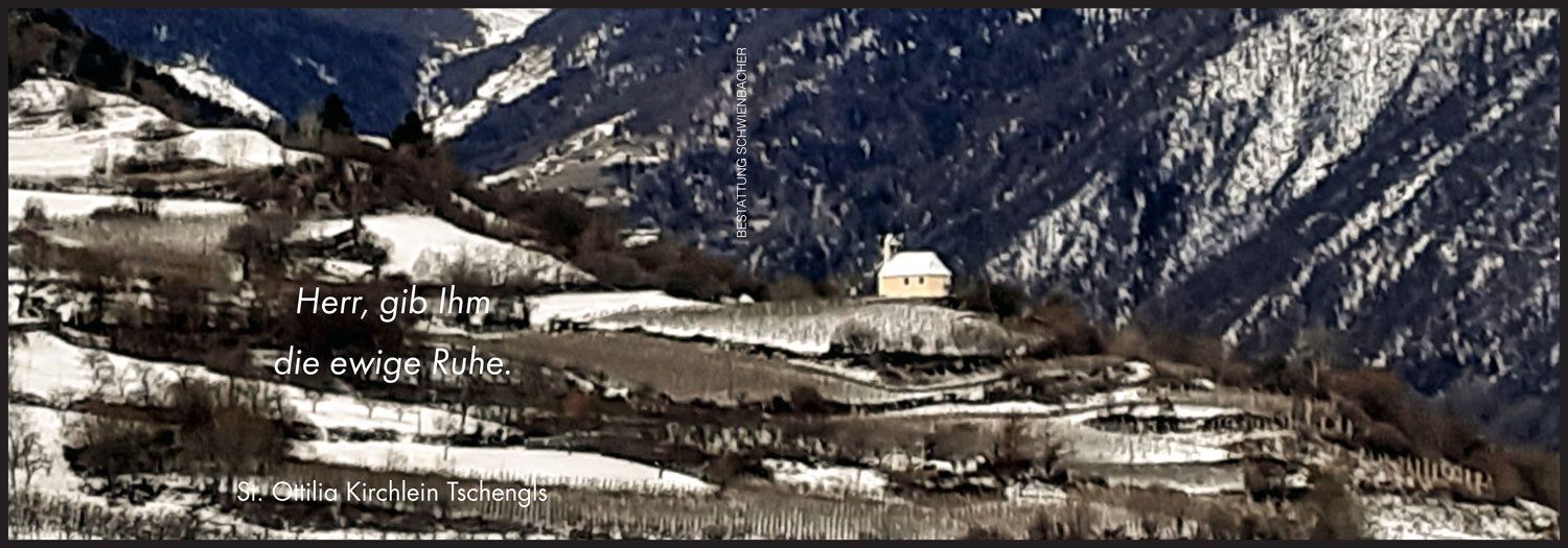 Sterbebild: Freddy Tappeiner