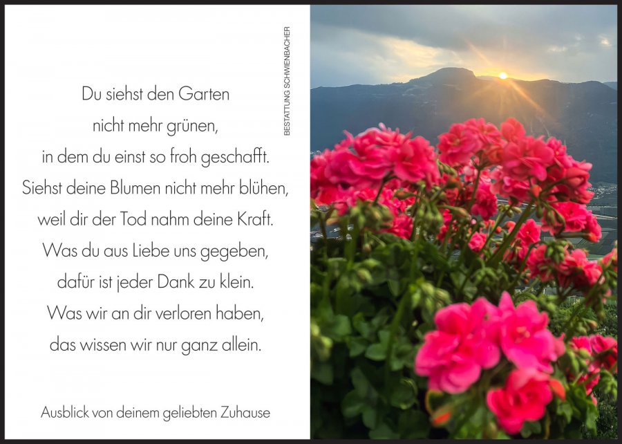 Sterbebild: Berta Wwe. Matzoll geb. Pircher