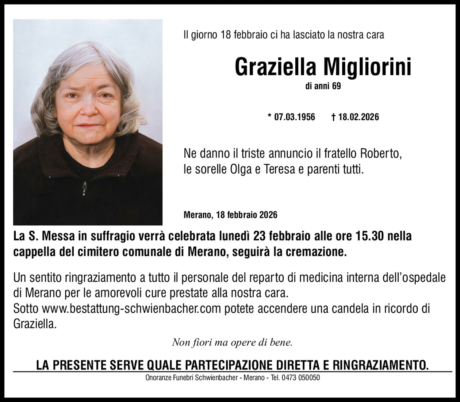 Medien: Graziella Migliorini