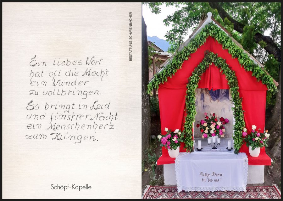 Sterbebild: Maria Wwe. Raffl geb. Pircher