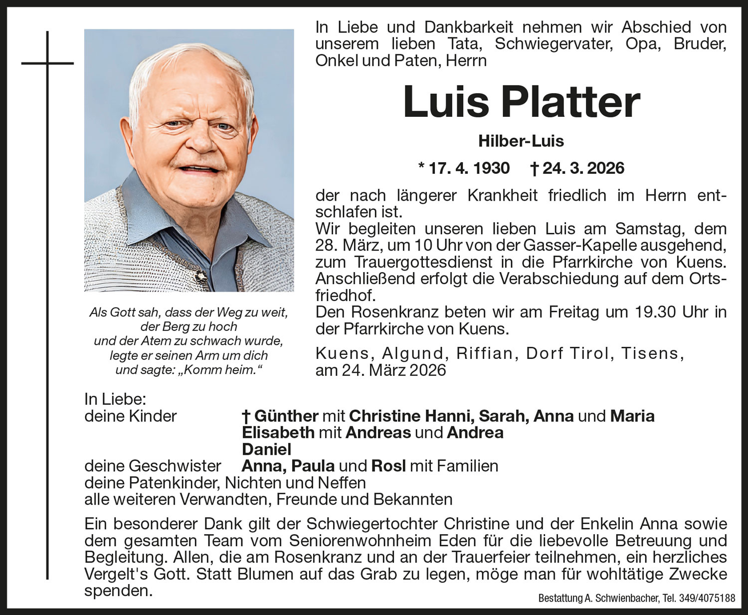 Medien: Luis Platter