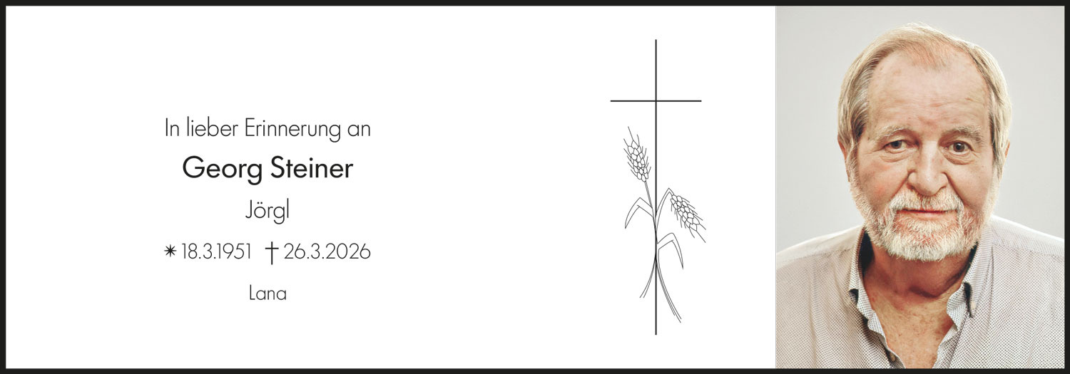 Sterbebild: Georg Steiner