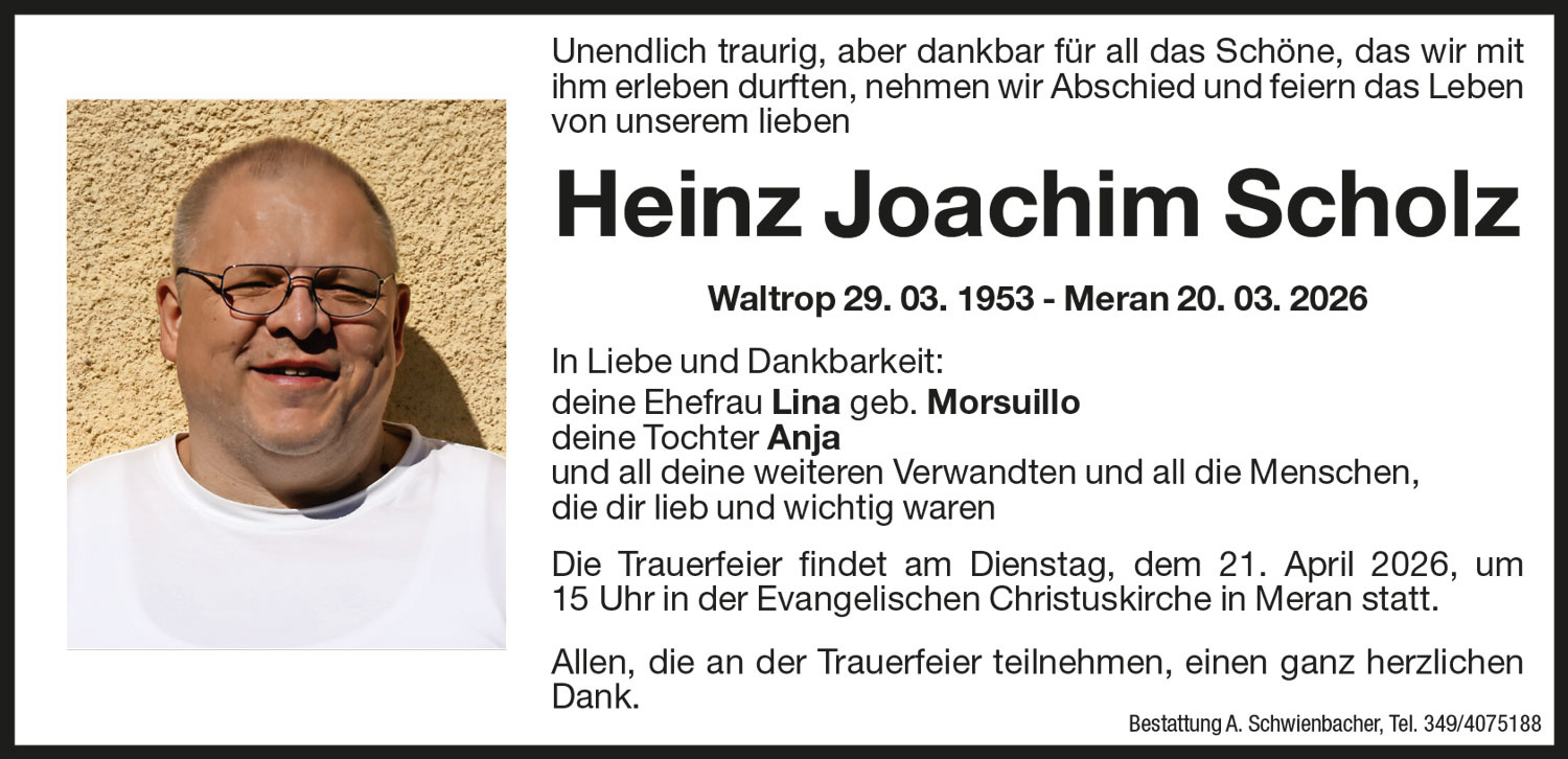 Medien: Heinz Joachim Scholz