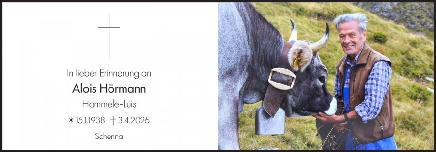 Sterbebild: Alois Hörmann