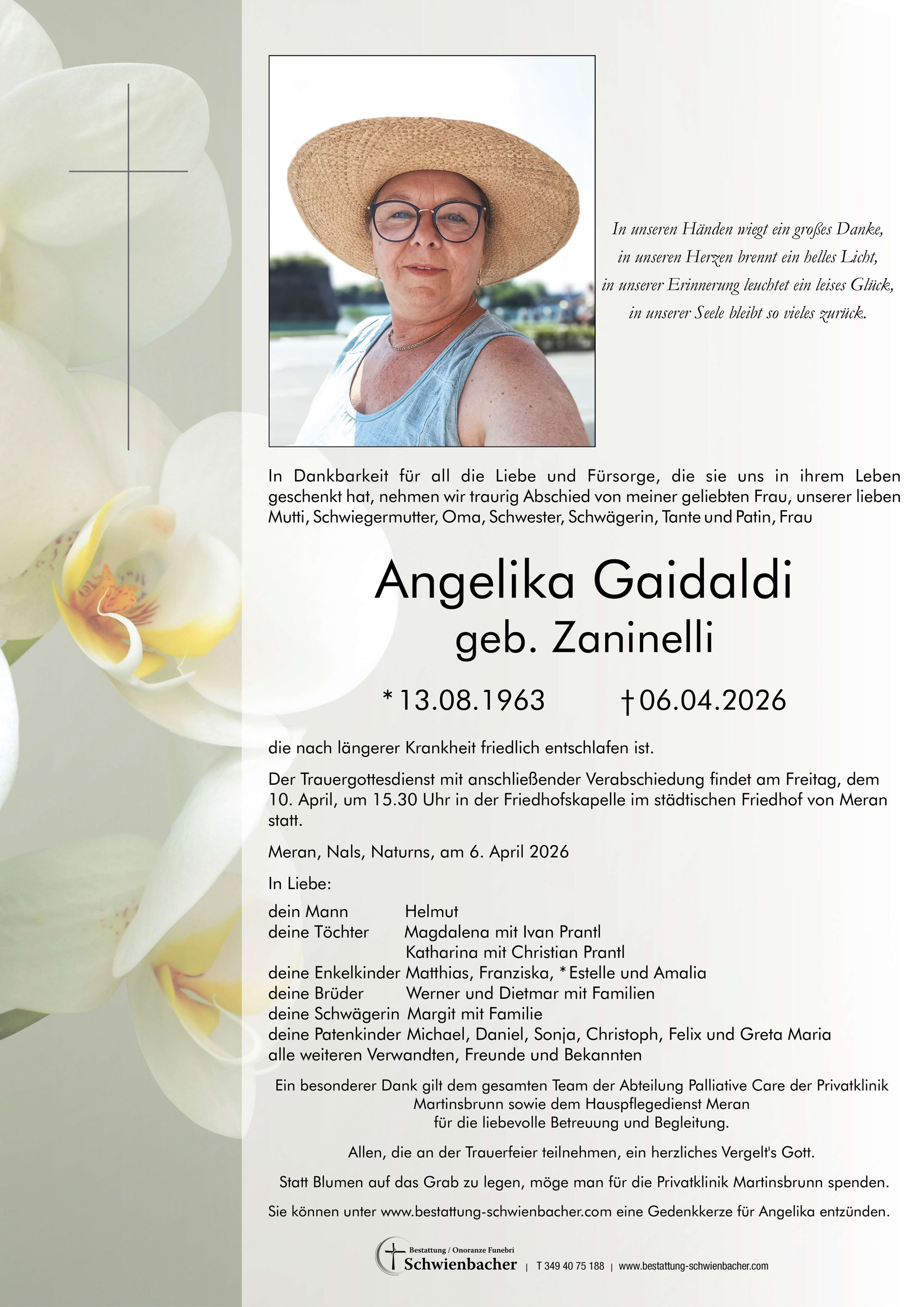 Parte: Angelika Gaidaldi geb. Zaninelli 