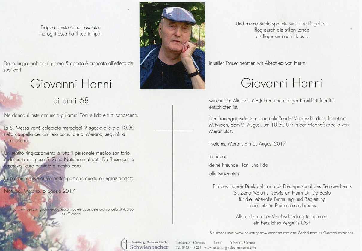 Parte: Giovanni Hanni 