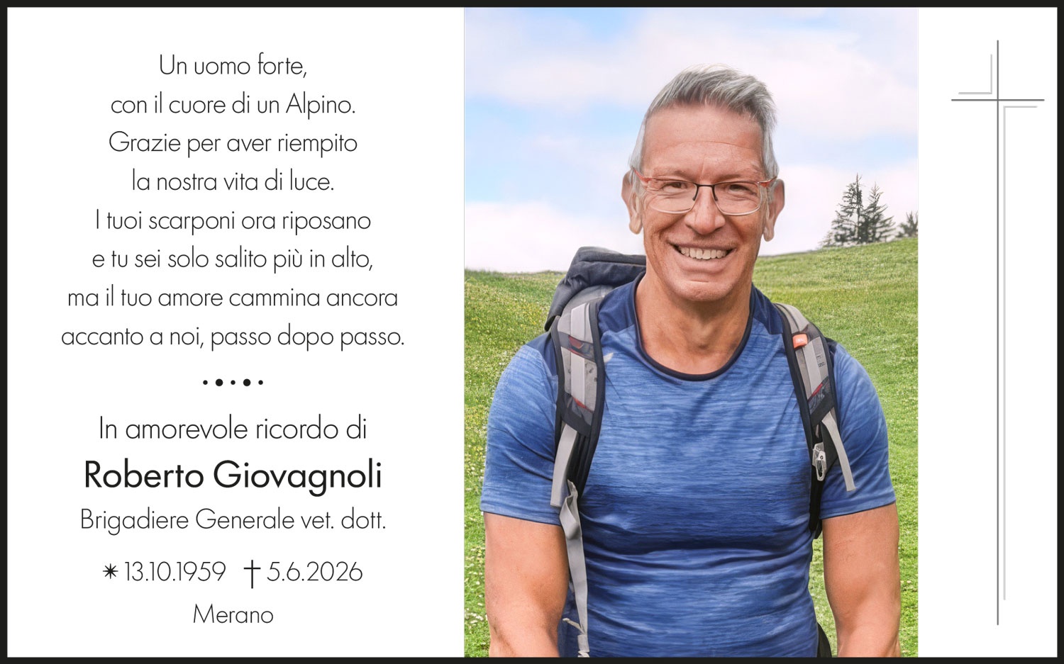 Sterbebild: Roberto Giovagnoli