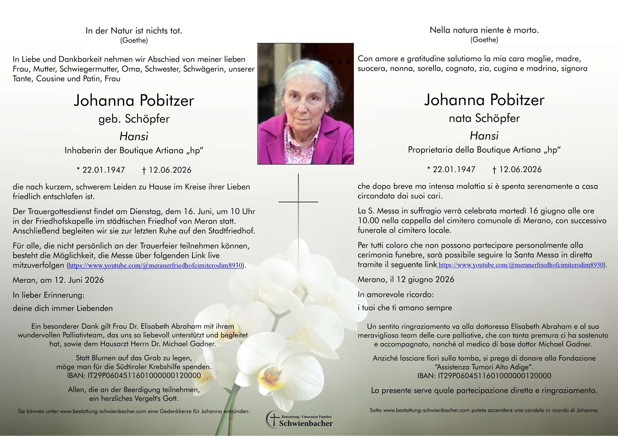 Parte: Johanna Pobitzer Schöpfer 