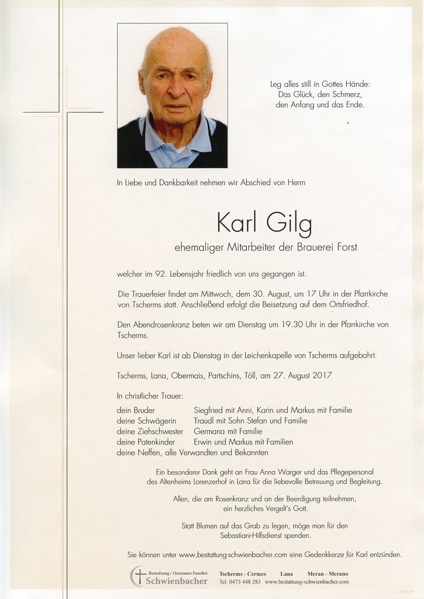 Parte: Karl Gilg 