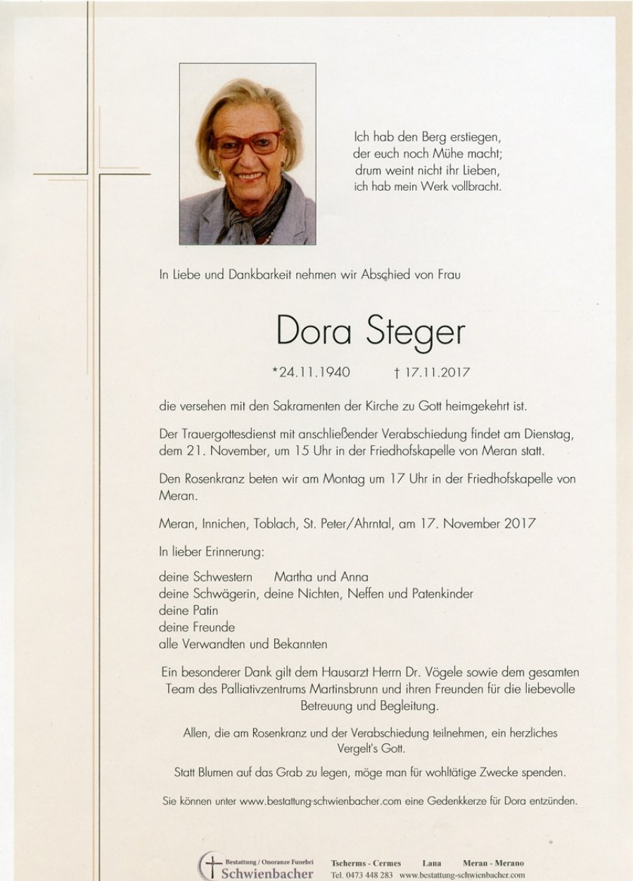 Parte: Dora Steger